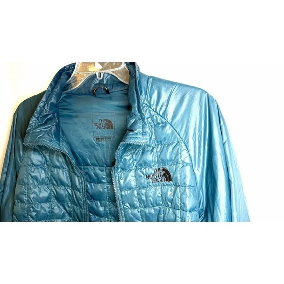 Men’s The North Face Thermoball Full Zip Long Sleeve Quilted Puff Green Jacket S - Picture 14 of 15